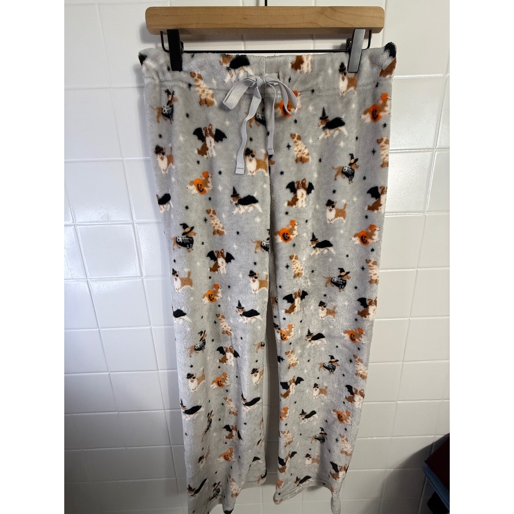 Daydream by Berkshire Halloween Dog Fleece Pajama Pants Grey Small - Picture 2 of 7